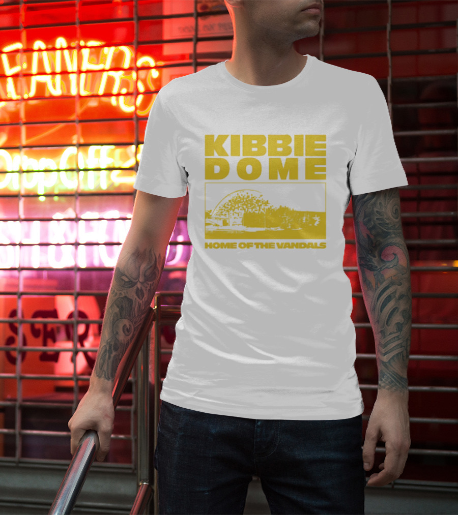 Kibbie Dome Home Of The Vandals Idaho Vintage Newspaper T-Shirt