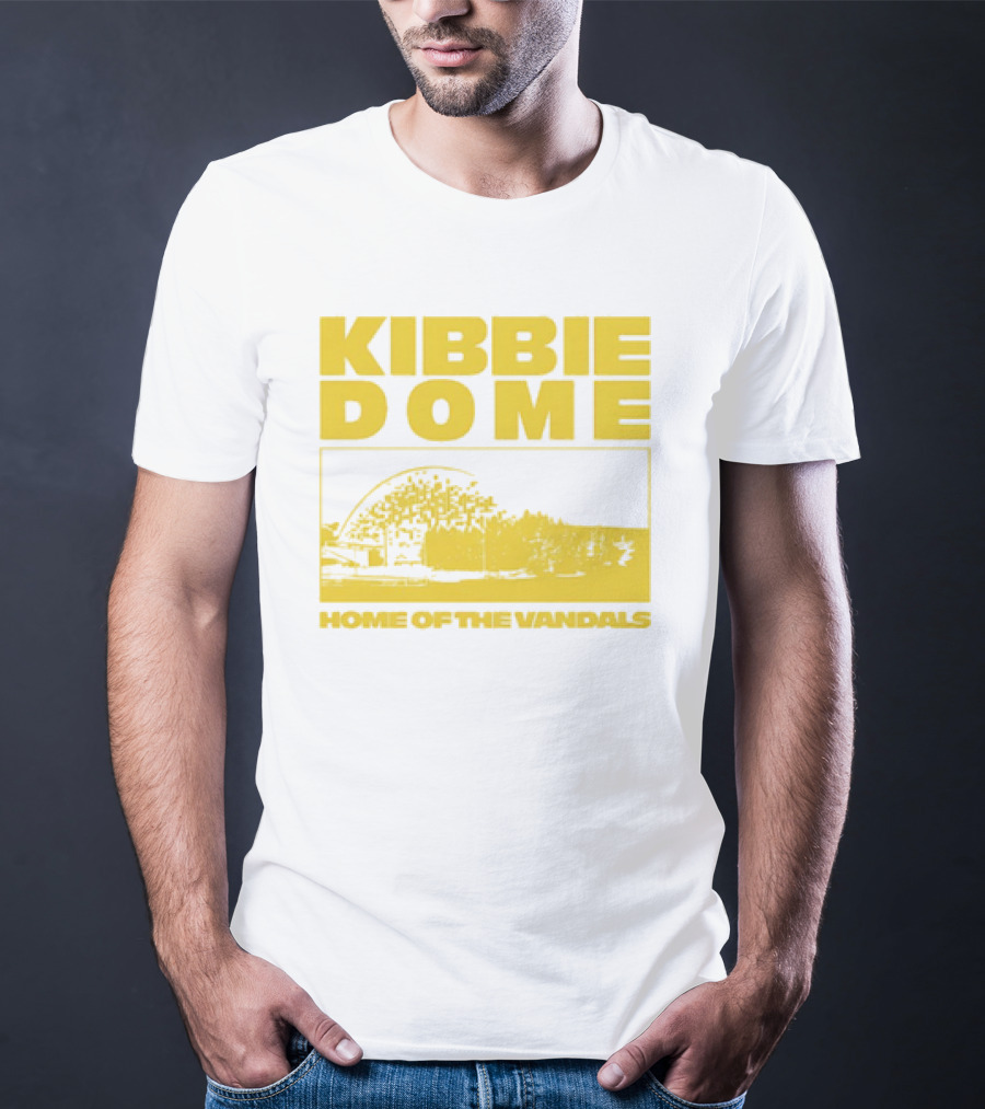 Kibbie Dome Home Of The Vandals Idaho Vintage Newspaper T-Shirt