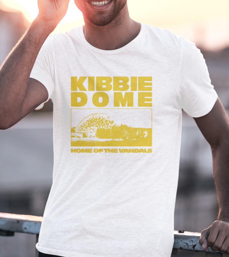 Kibbie Dome Home Of The Vandals Idaho Vintage Newspaper T-Shirt