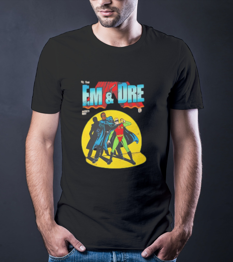 The Real Em And Dre Comic Superheroes Issue One T-Shirt