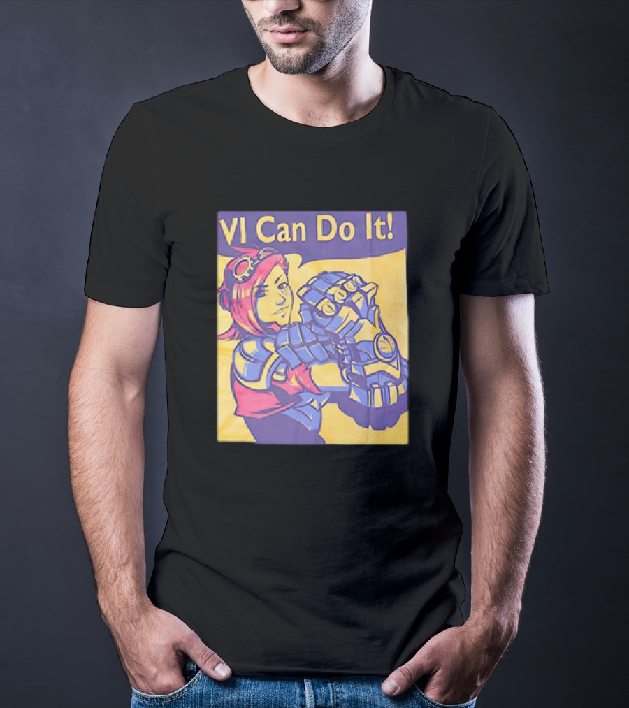 VI Can Do It League Of Legends Rosie The Riveter T-Shirt