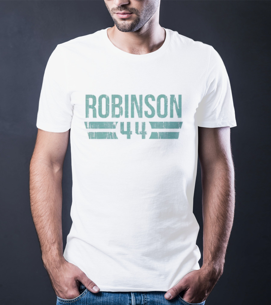 Robinson 44 Vintage Miami Dolphins NFL Football Font T-Shirt