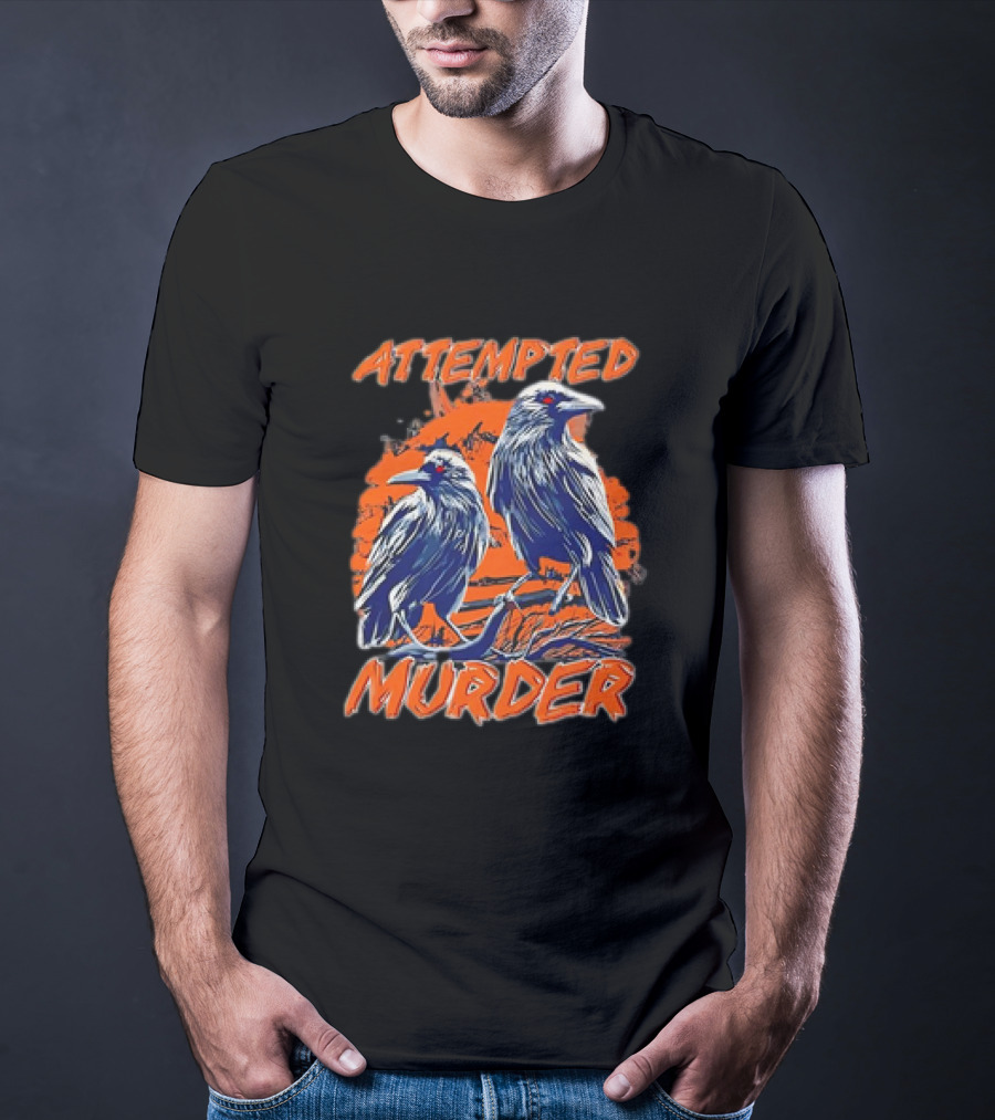 Attempted Murder Vintage Ravens T-Shirt