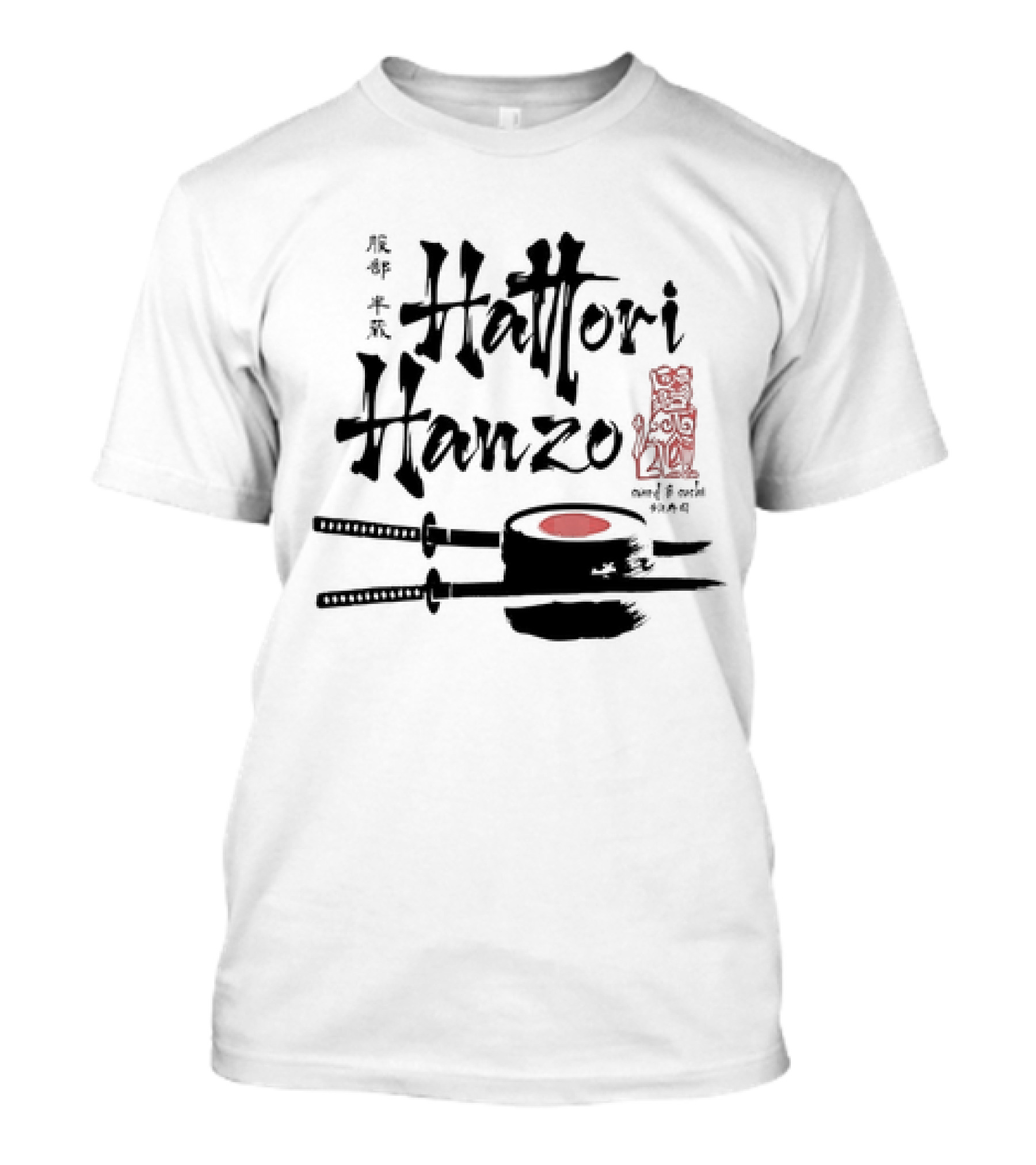 Hattori Hanzo Sword And Sushi Kill Bill Iconic Fusion T-Shirt