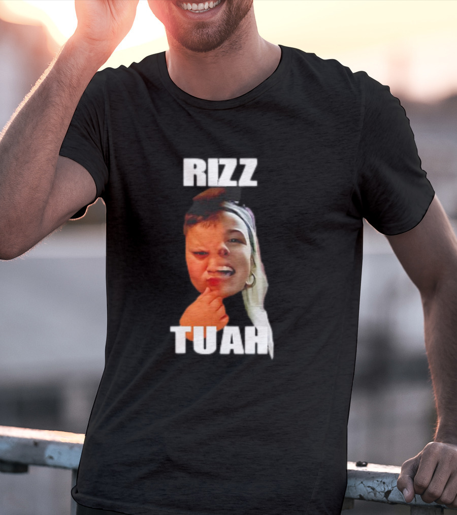 Rizz Tuah Hawk Rizzler Face Mashup T-Shirt