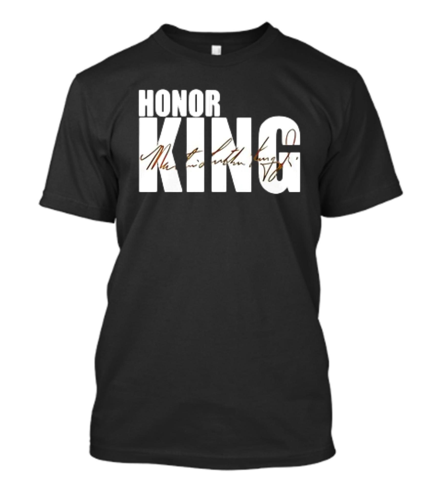 HONOR KING Dallas Mavericks 2025 Martin Luther King Day Signature T-Shirt