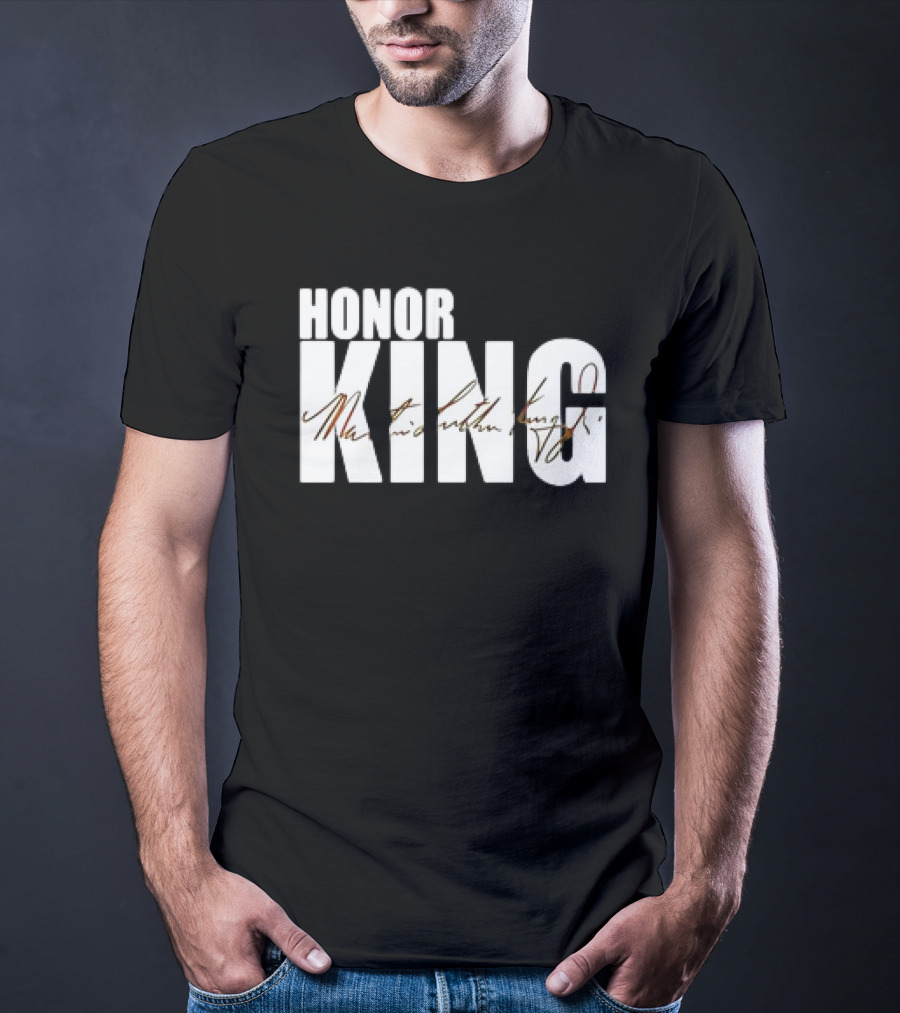 HONOR KING Dallas Mavericks 2025 Martin Luther King Day Signature T-Shirt