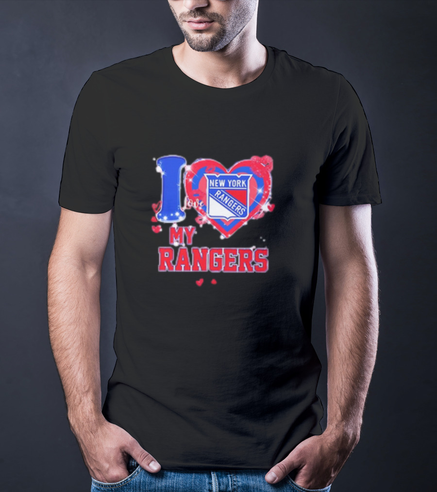 I Love My New York Rangers Heart T-Shirt
