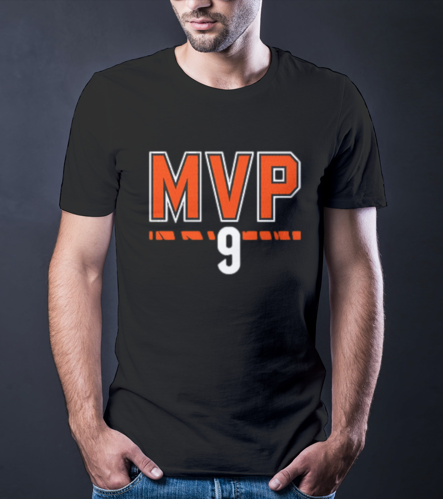 Joe Burrow MVP 9 Cincinnati Bengals NFL Football T-Shirt