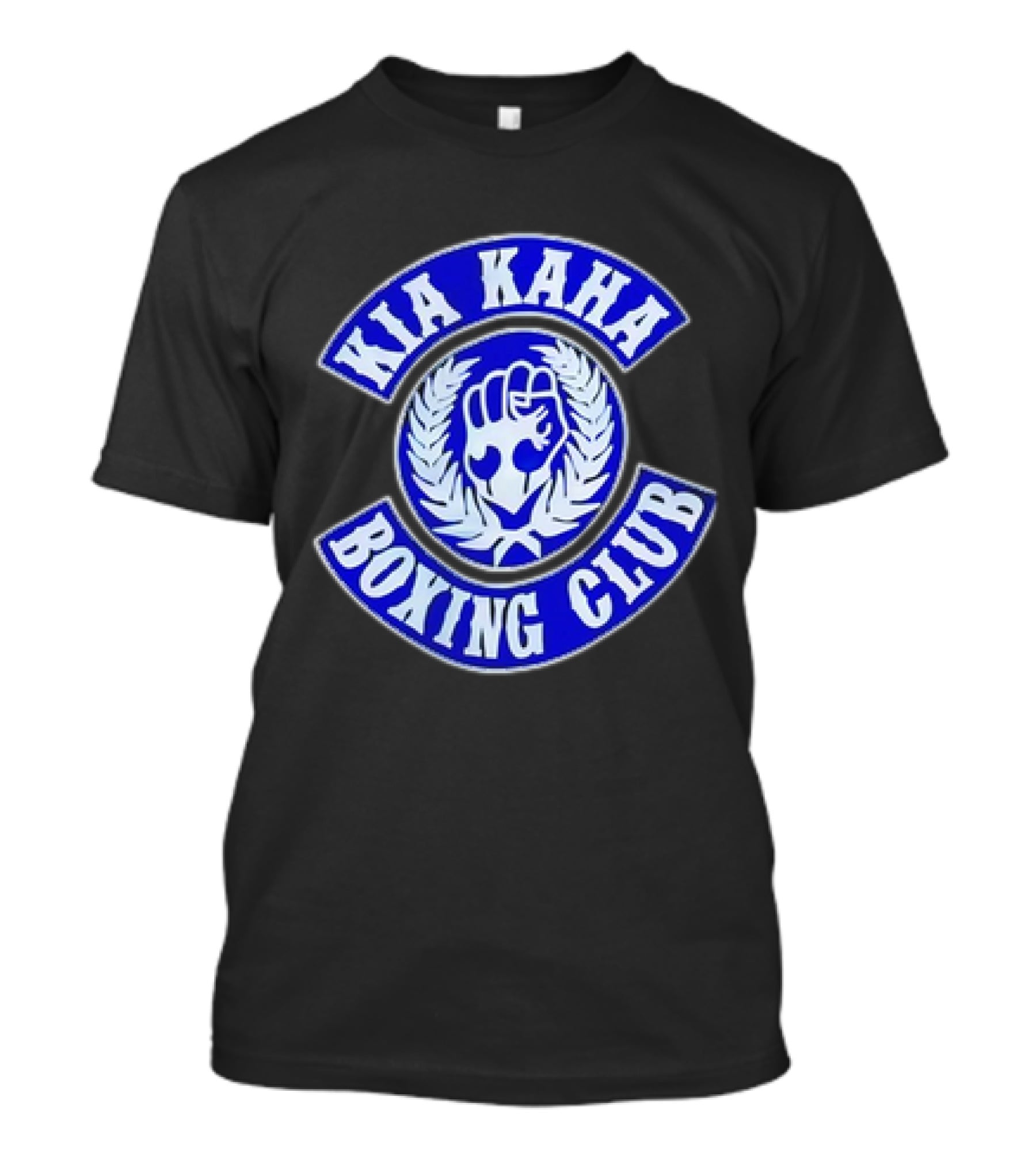 Kia Kaha Boxing Club Fist Logo With Laurel Wreath T-Shirt