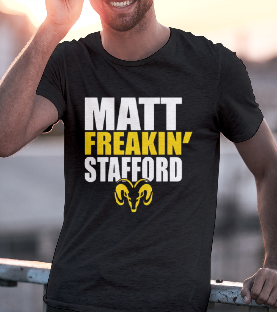 Los Angeles Rams Matt Freakin’ Stafford Iconic Ram T-Shirt