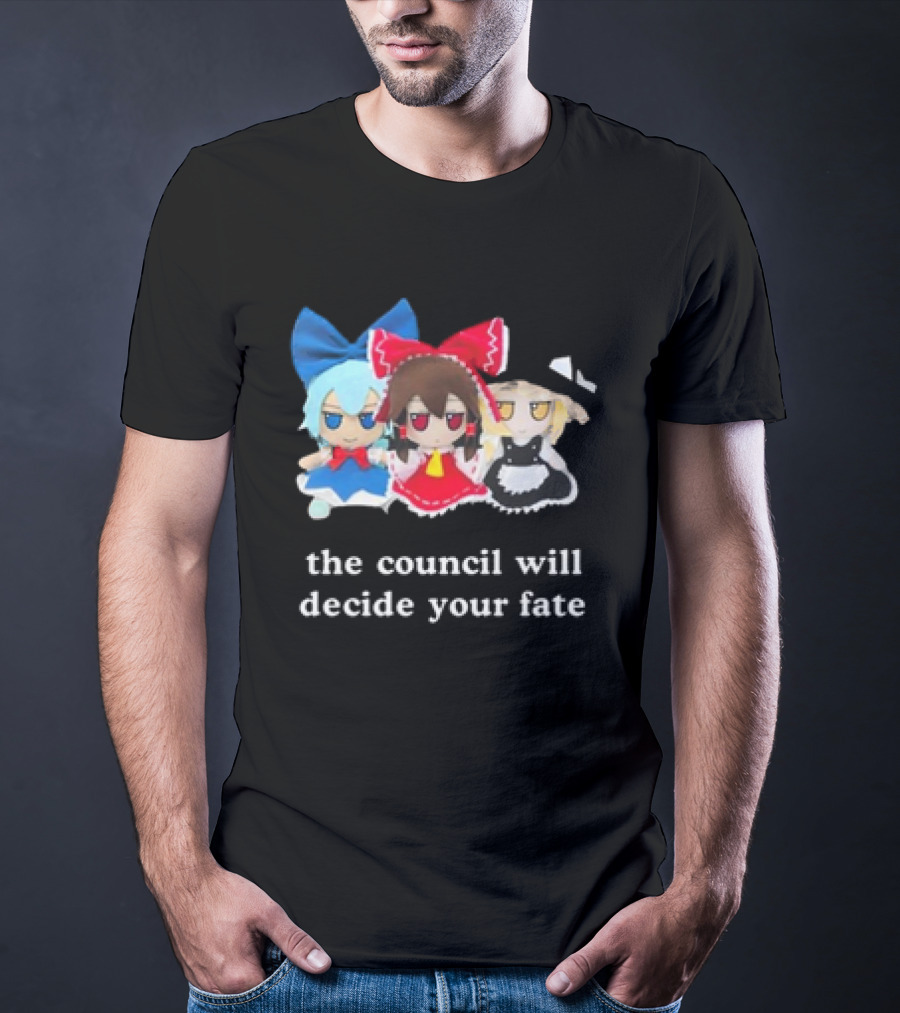 The Council Will Decide Your Fate Touhou Cirno Marisa Reimu Dolls T-Shirt