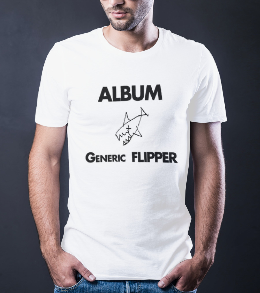 Album Generic Flipper Shark Sketch T-Shirt