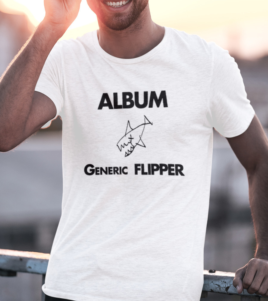 Album Generic Flipper Shark Sketch T-Shirt