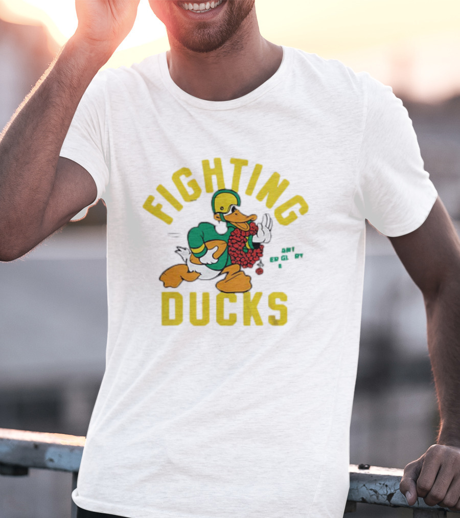 Fighting Ducks Oregon Ducks Chant Her Glory T-Shirt