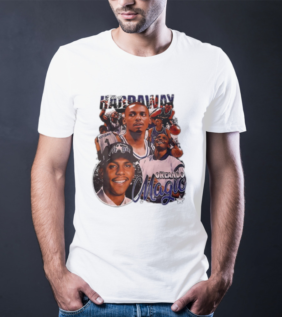 Hardaway Orlando Magic Retro Basketball Legend T-Shirt