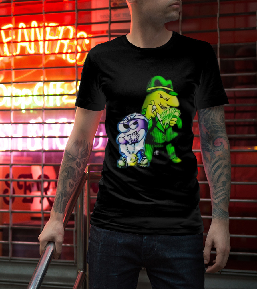 Cool Gangsta Friends Smiling Money Holders T-Shirt