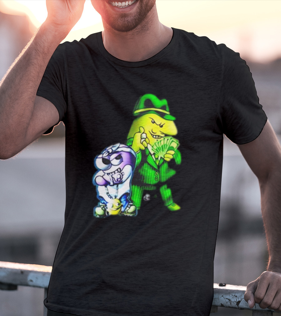 Cool Gangsta Friends Smiling Money Holders T-Shirt