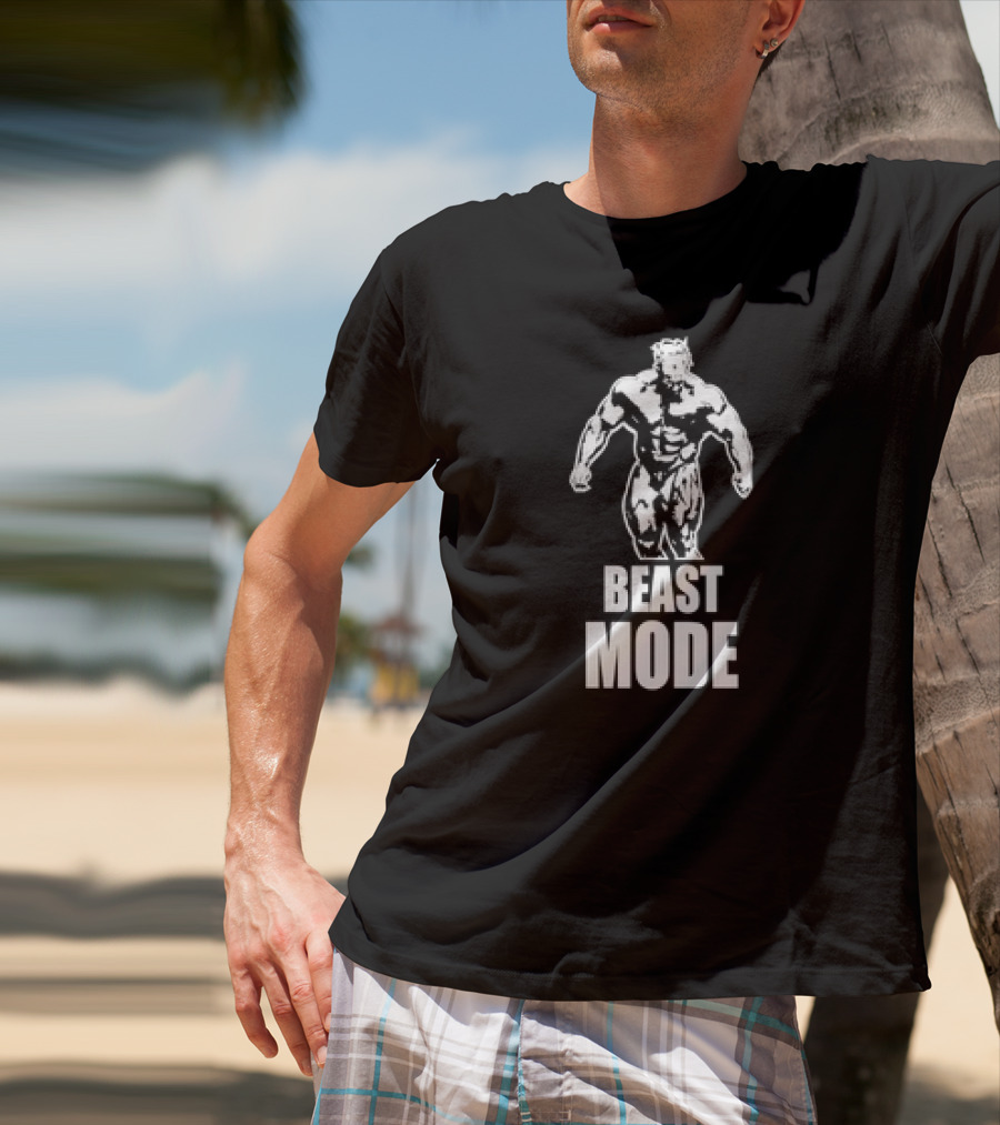 Beast Mode Gym Man Bodybuilding Fitness Motivation T-Shirt