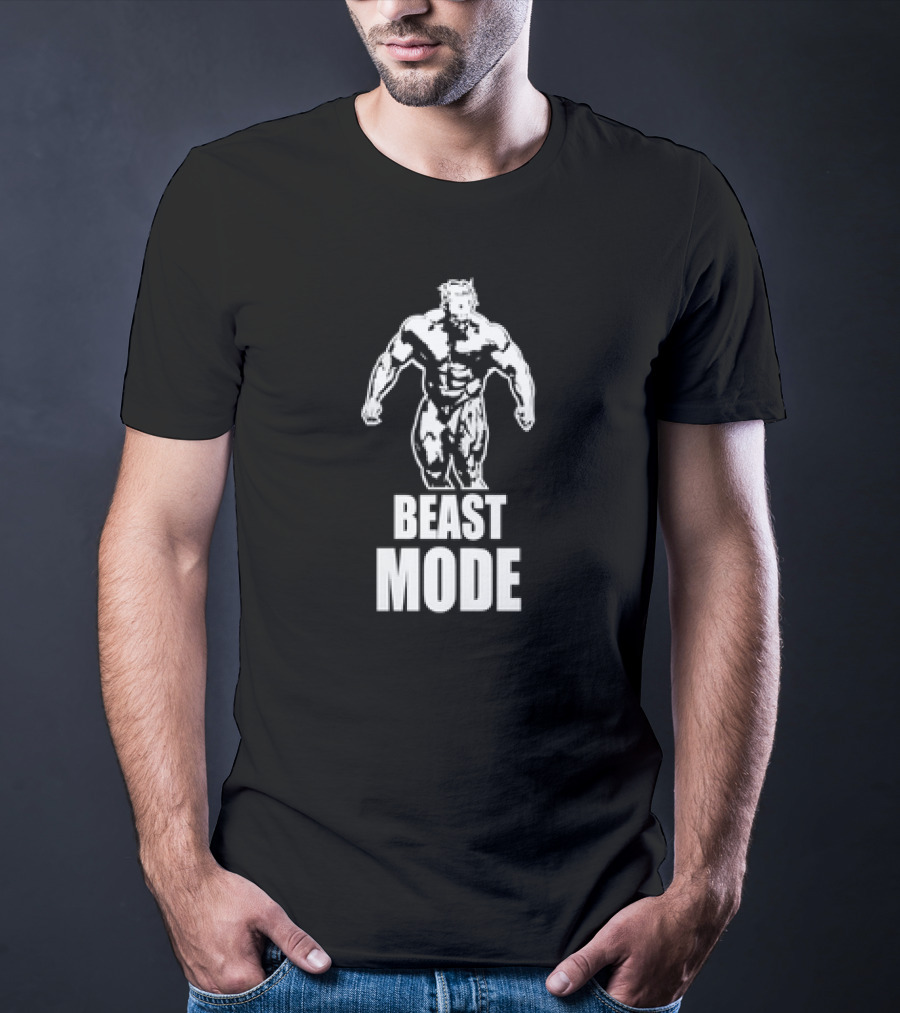 Beast Mode Gym Man Bodybuilding Fitness Motivation T-Shirt
