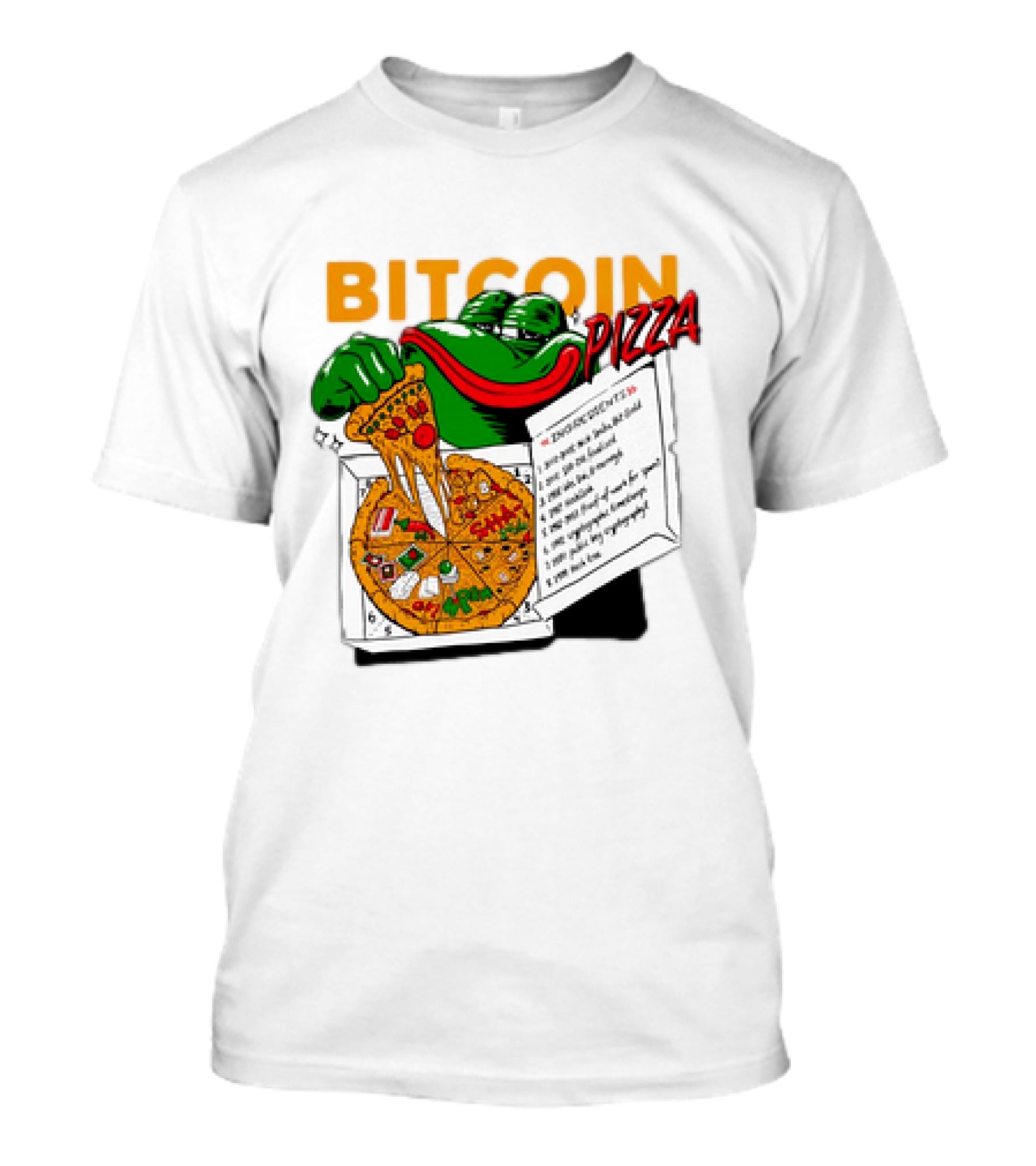 Bitcoin Pizza Frog Meme T-Shirt