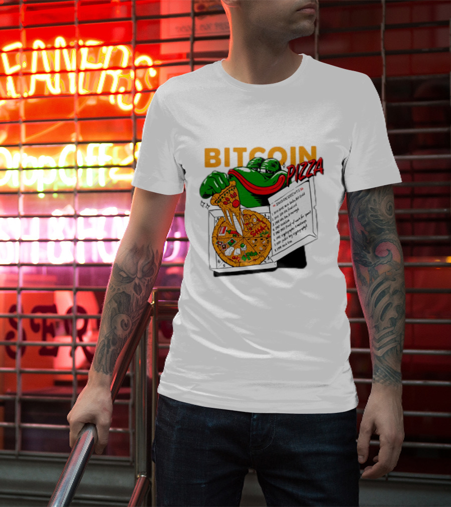 Bitcoin Pizza Frog Meme T-Shirt