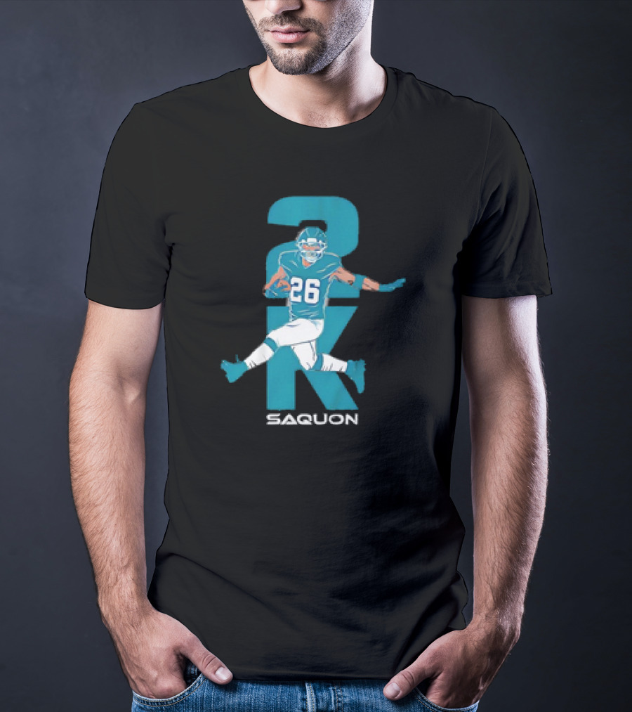 2K Saquon 26 Philadelphia Eagles NFL Football Vintage T-Shirt