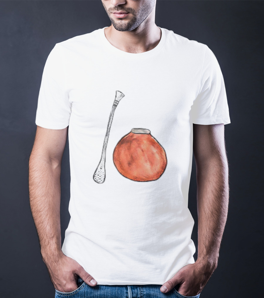 Matte And Bombilla Classic Gourd And Straw T-Shirt