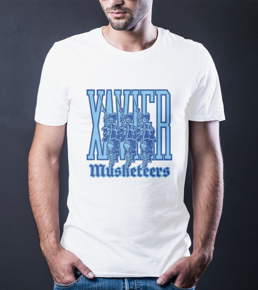 Xavier Musketeers Men's Basketball Three Musketeers Vintage T-Shirt