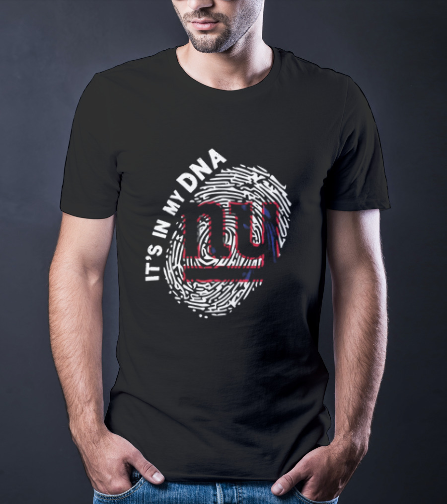 It's In My DNA NY Giants Fingerprint T-Shirt