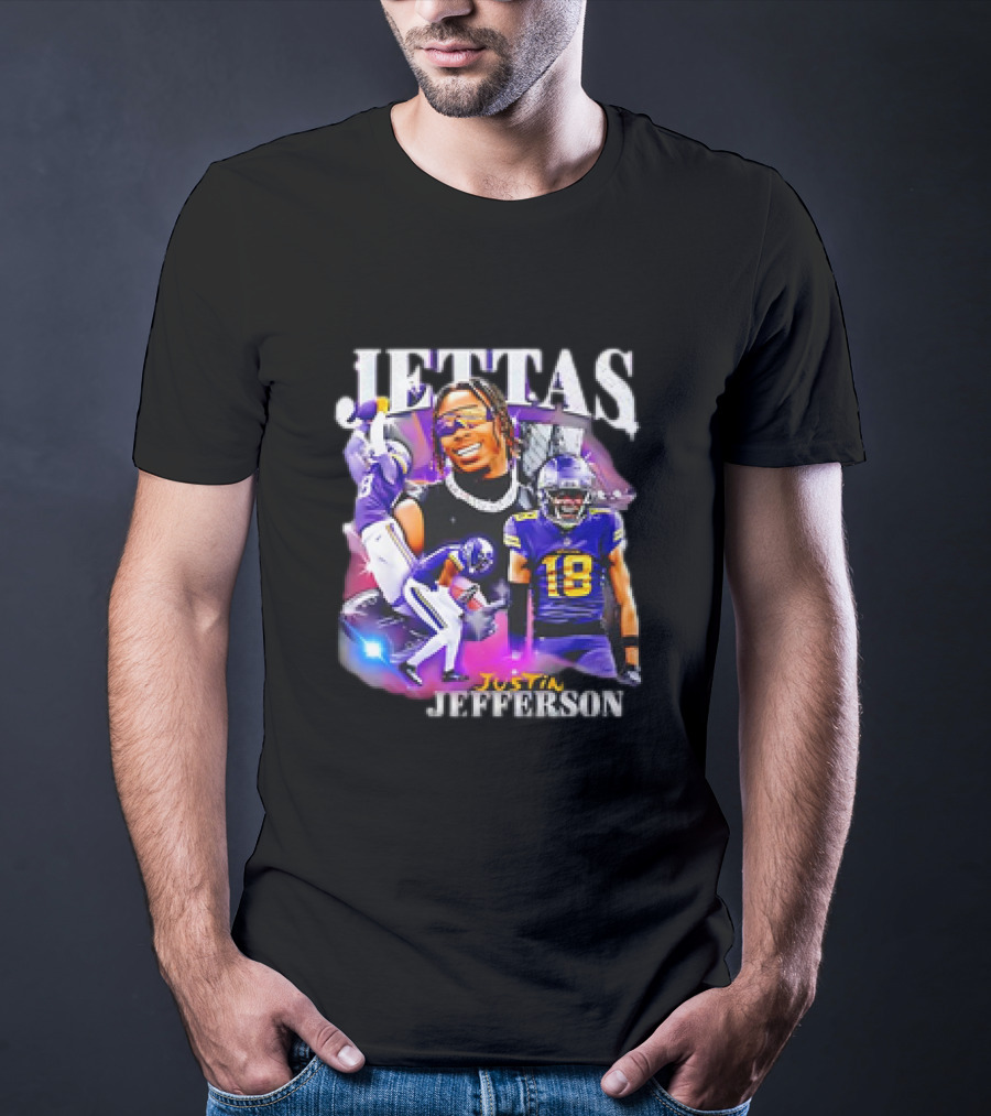Jettas Justin Jefferson Minnesota Vikings 90s T-Shirt