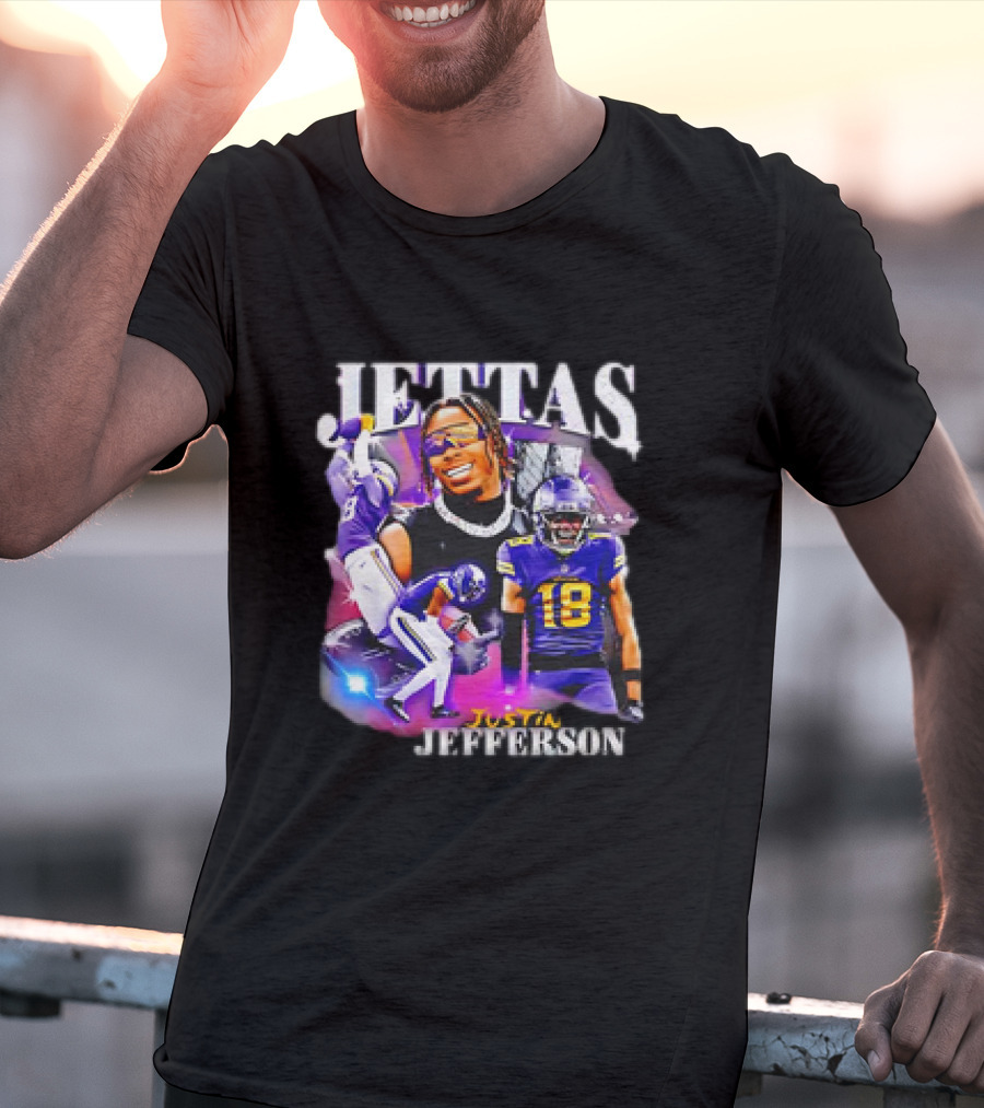 Jettas Justin Jefferson Minnesota Vikings 90s T-Shirt