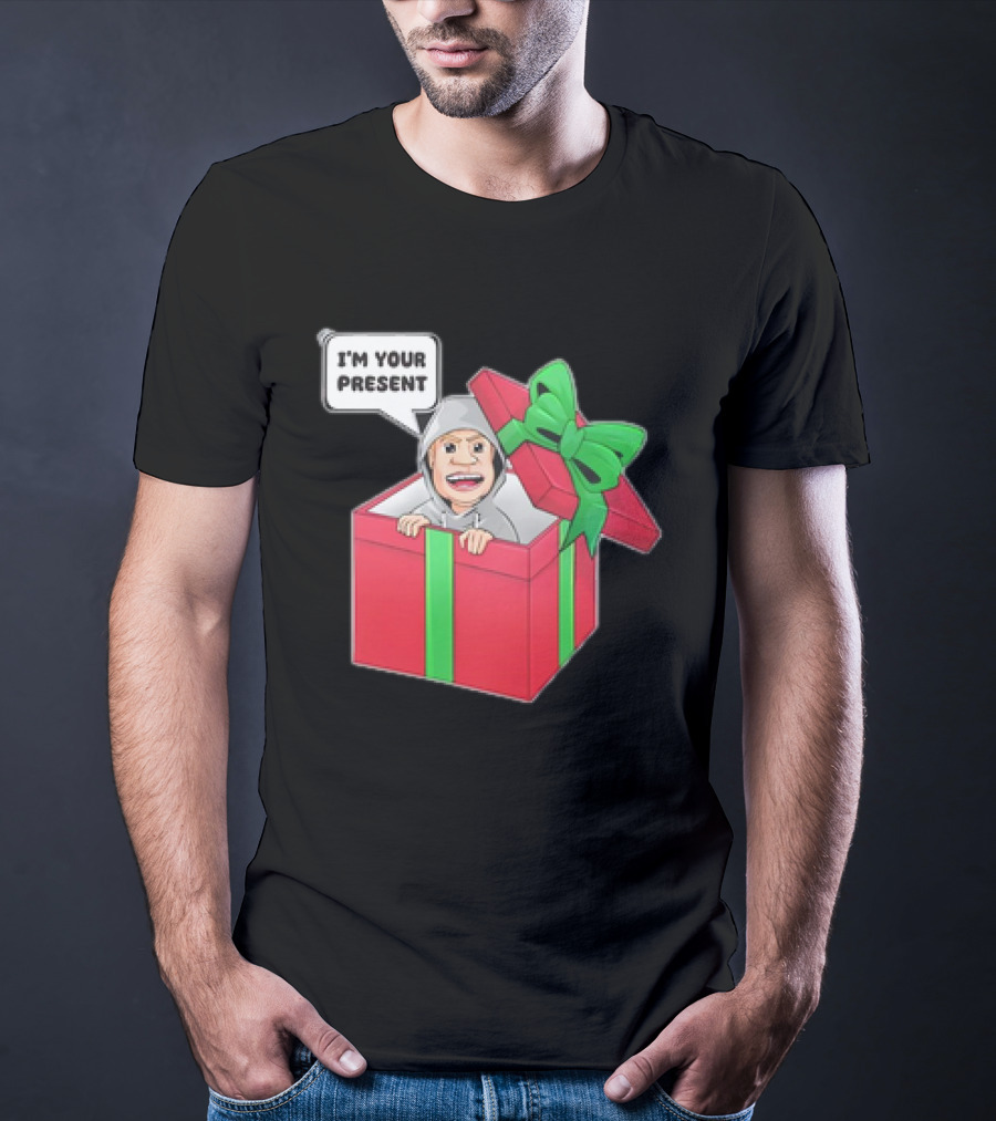 Artem Potokin I’m Your Present Cartoon Character In Gift Box T-Shirt
