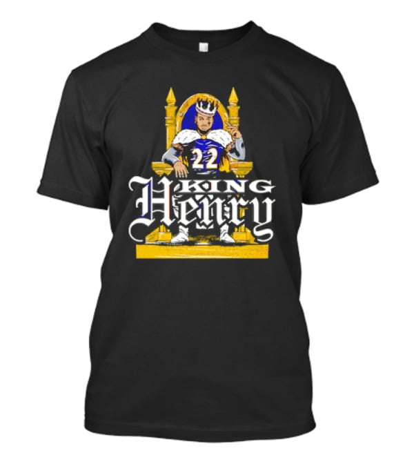 King Henry 22 Baltimore Ravens Throne T-Shirt