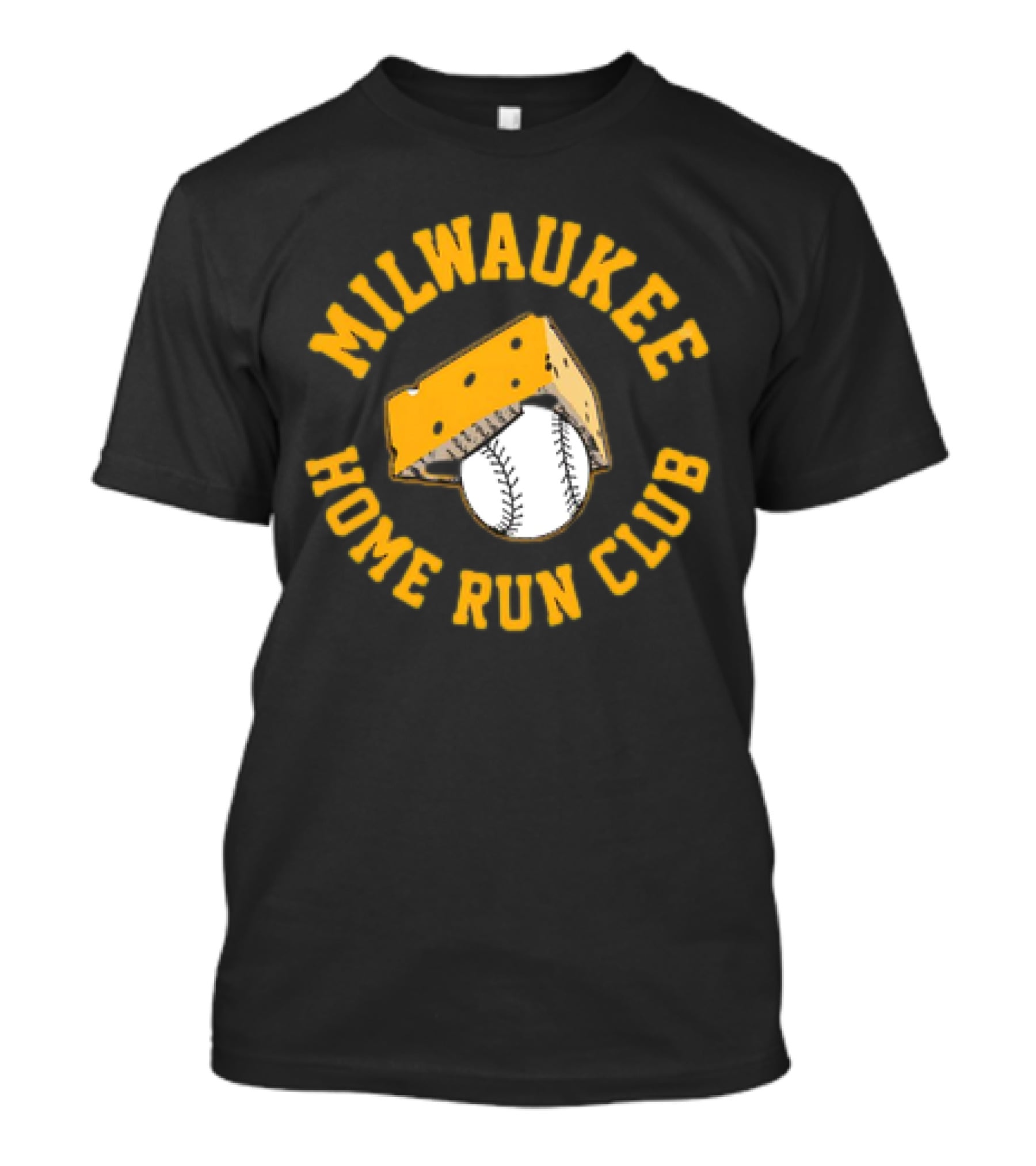 Milwaukee Brewers Home Run Club Baseball Cheesehead T-Shirt