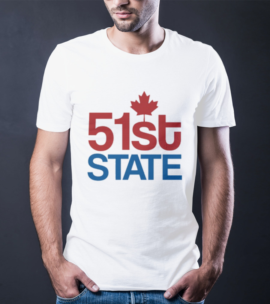 Canada 51st State Maple Leaf T-Shirt