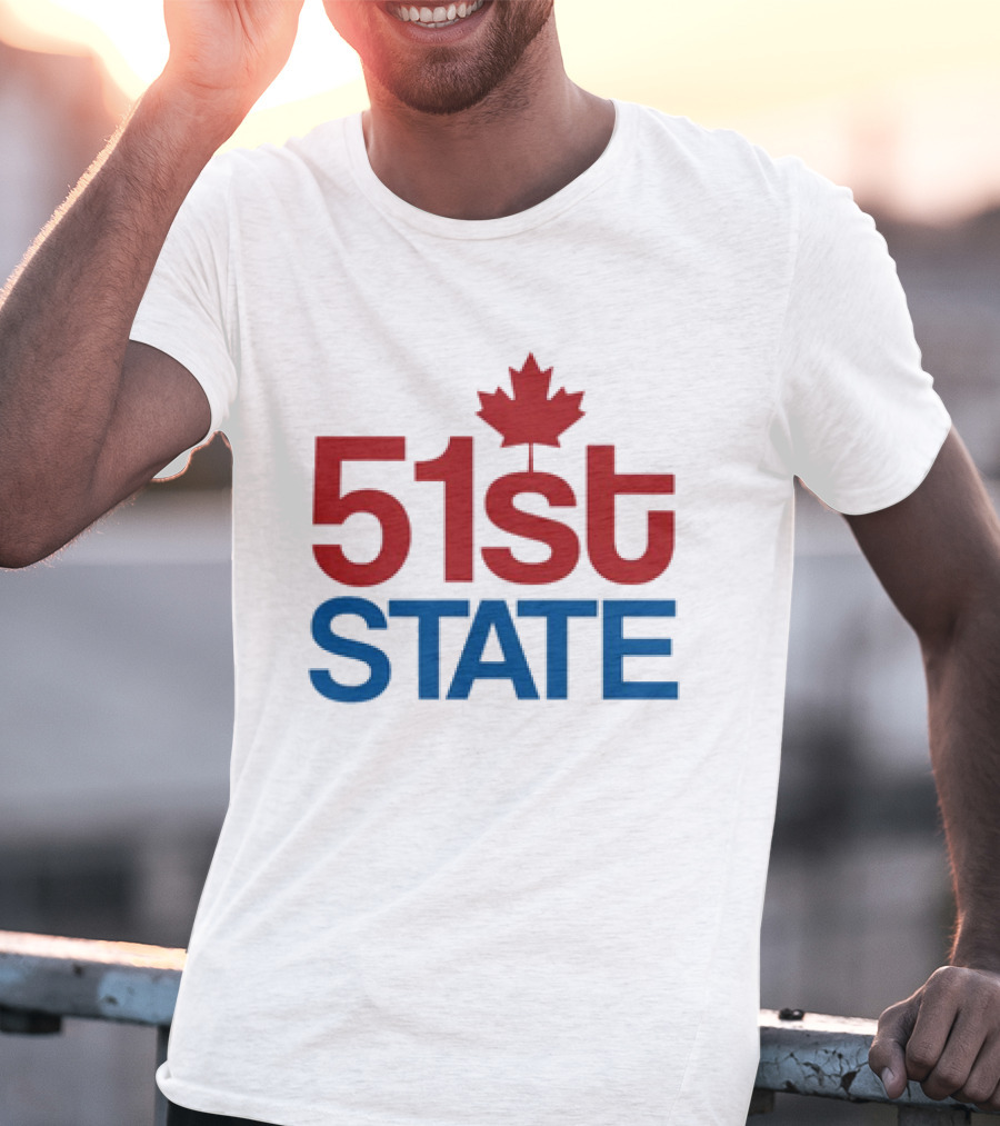 Canada 51st State Maple Leaf T-Shirt