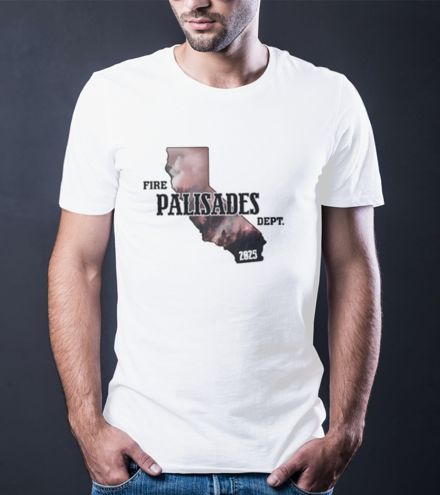 Palisades Fire Dept Support LA Wildfire Relief 2025 T-Shirt