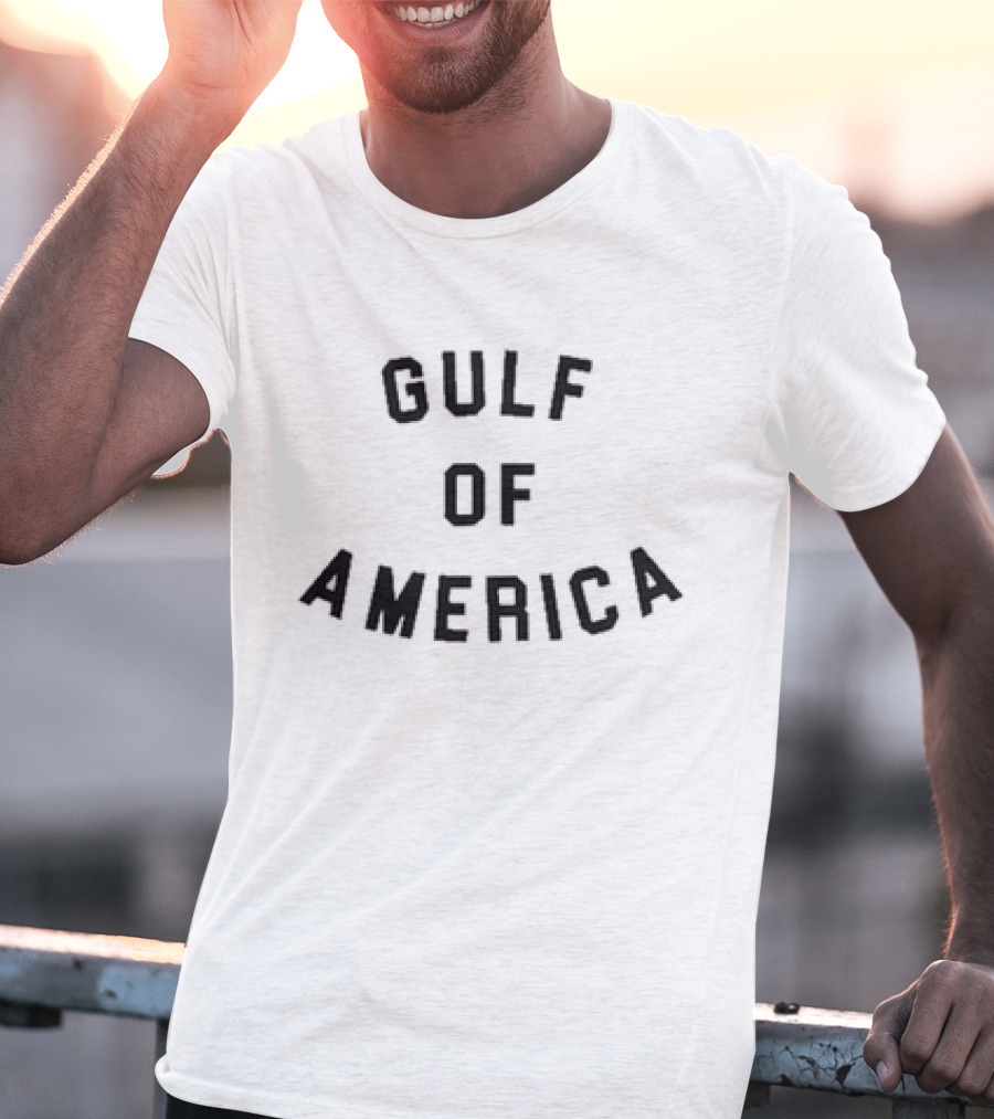 Gulf Of America Usa Coastal Region Mock Sports Text T-Shirt