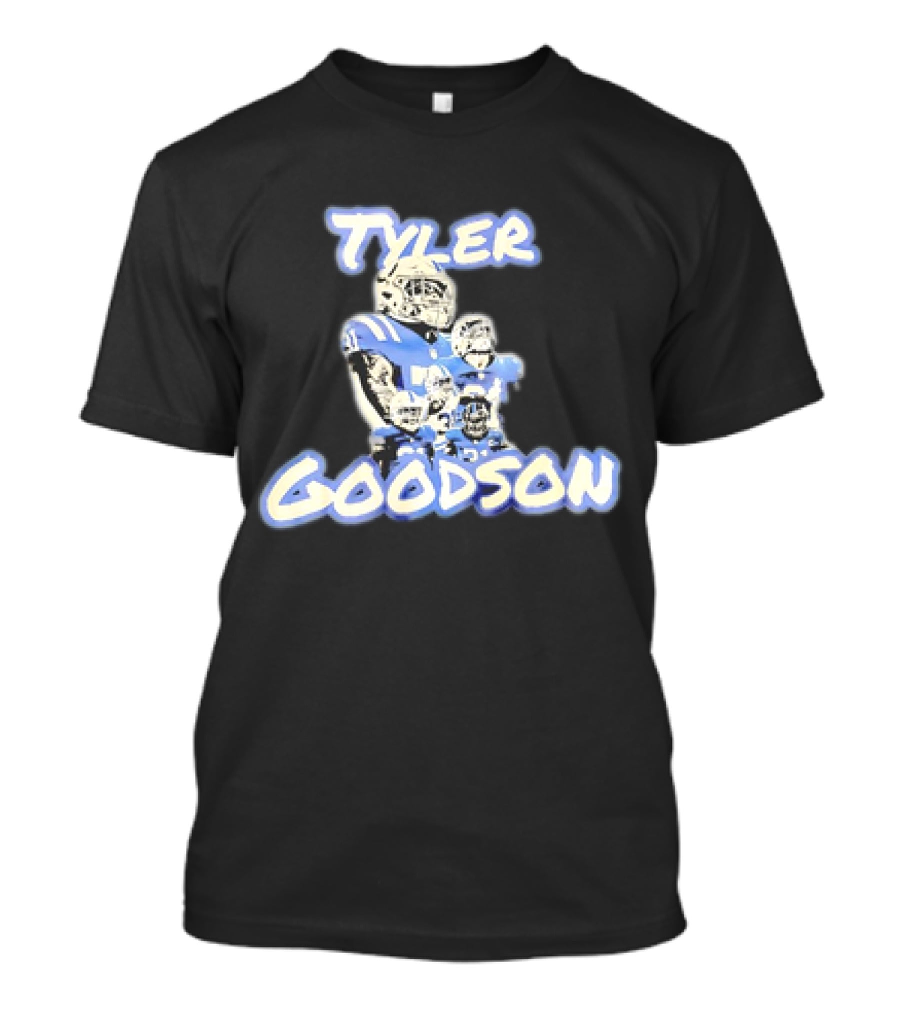 Tyler Goodson Indianapolis Colts Player Collage Football T-Shirt