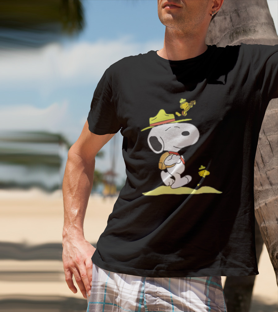 Snoopy And Woodstock Exploring Adventure Trail T-Shirt