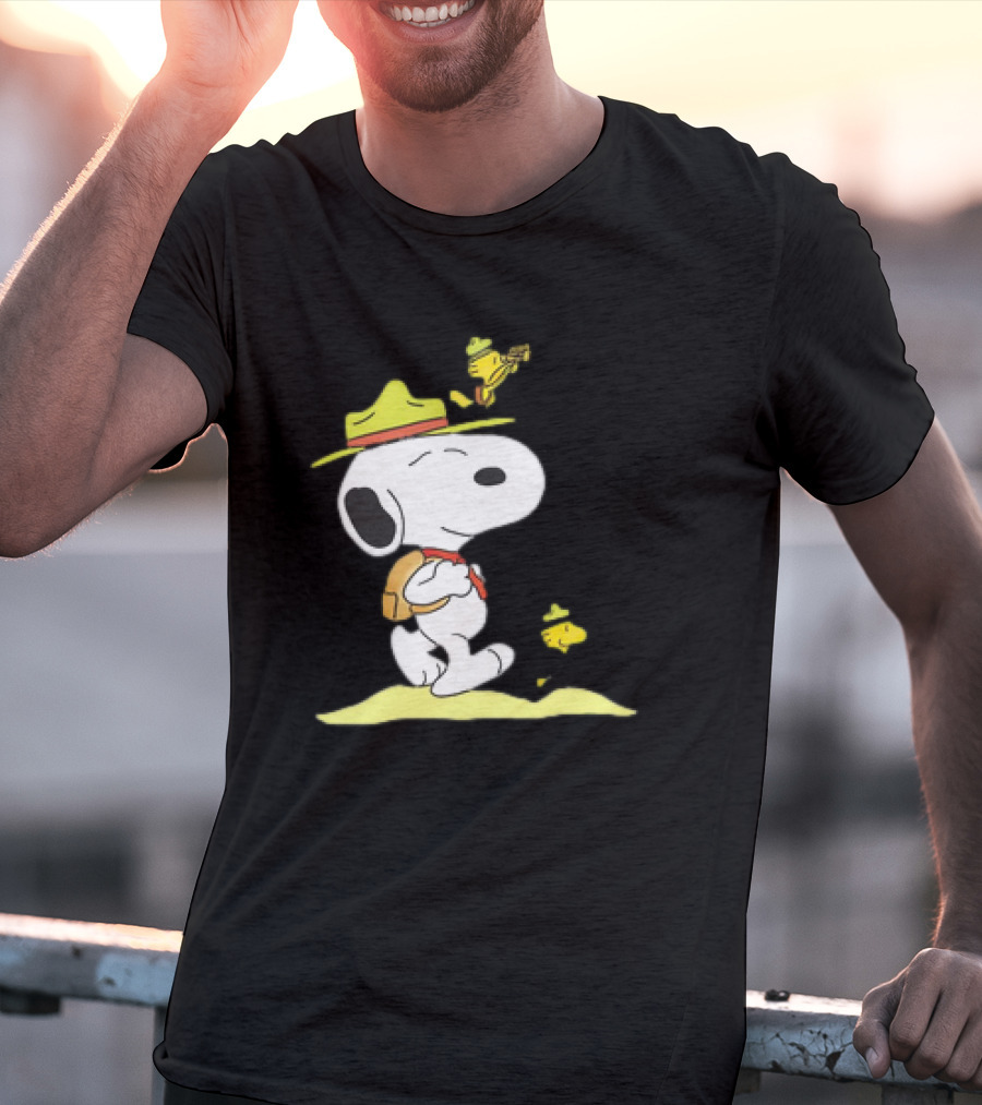 Snoopy And Woodstock Exploring Adventure Trail T-Shirt