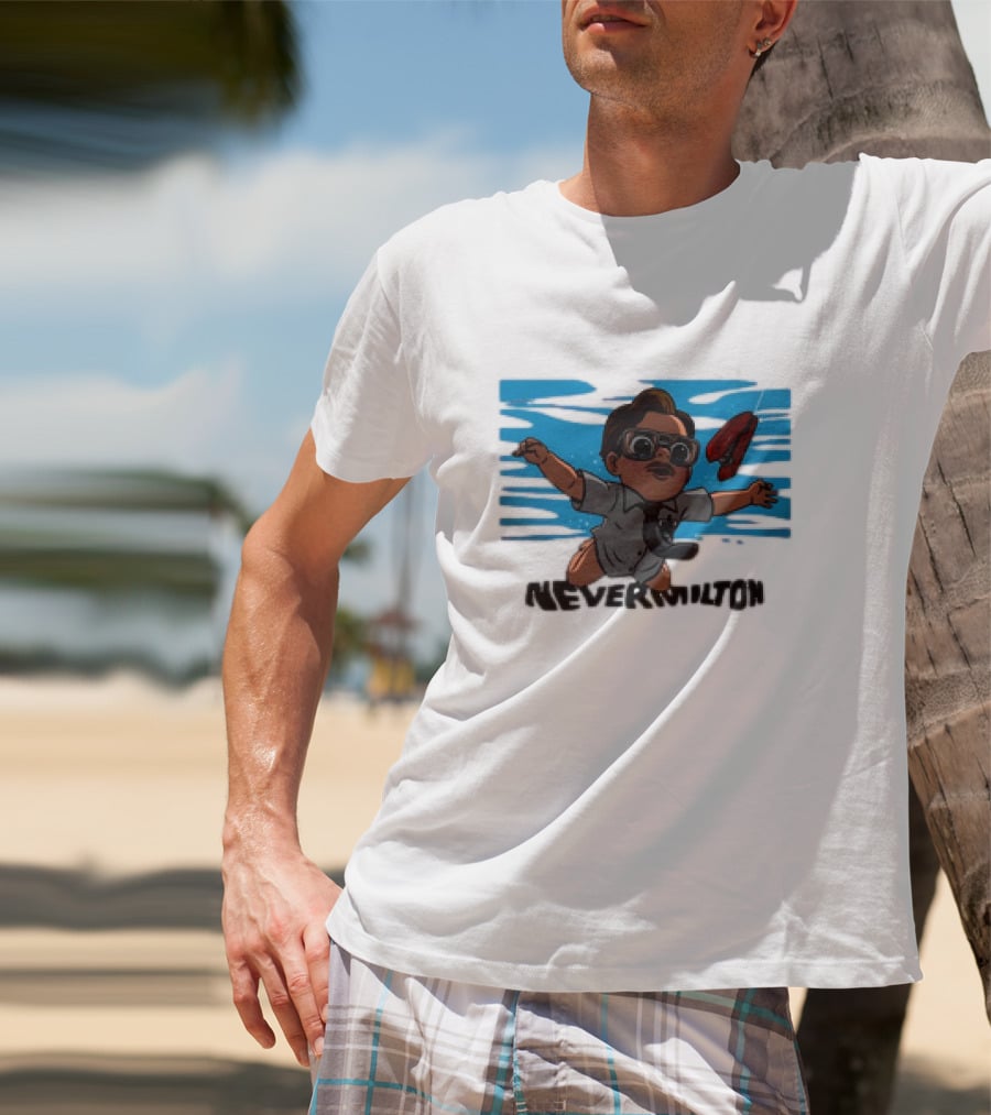 Milton Waddams Nevermilton Nirvana Nevermind Parody Office Space Mashup T-Shirt