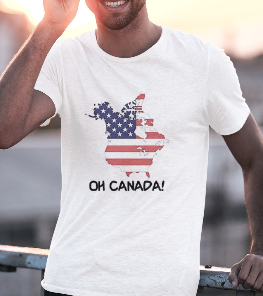 OH Canada USA Map Flag T-Shirt