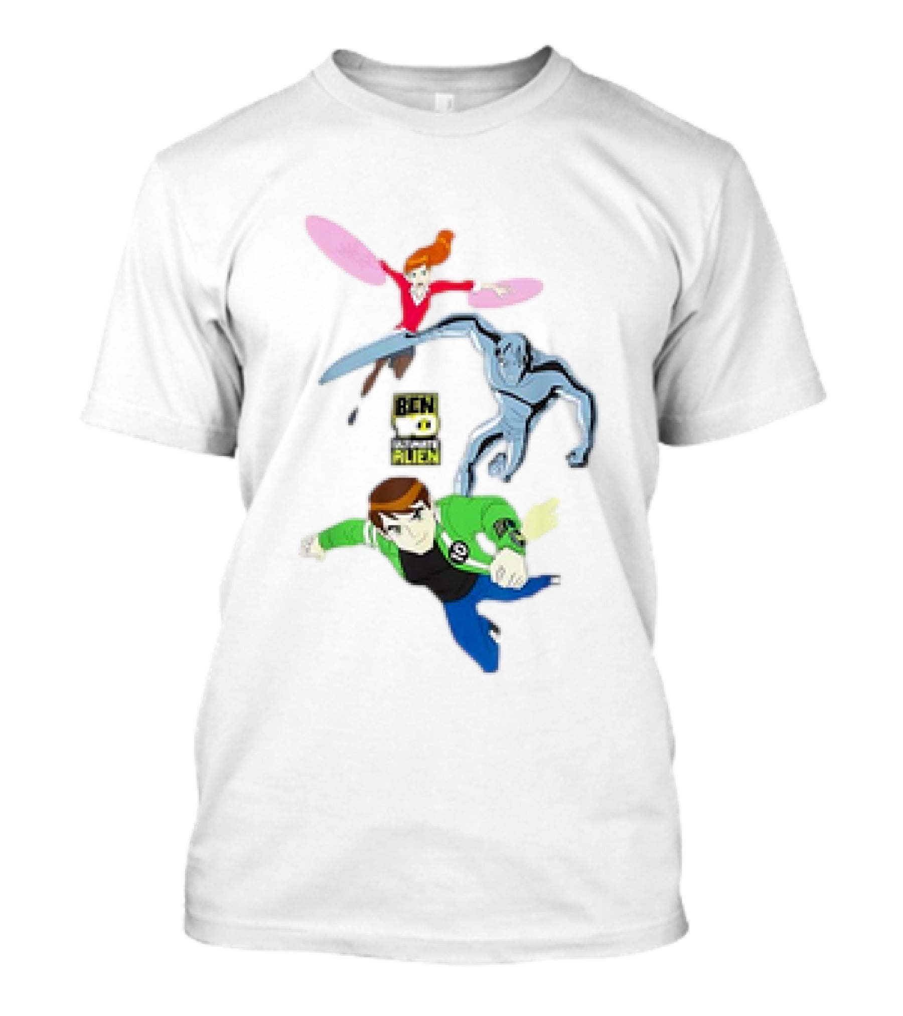 Ben 10 Ultimate Alien Characters Trio Action Flight T-Shirt