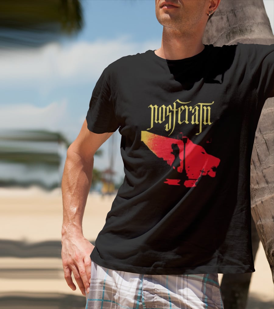Nosferatu Vampire Silhouette Boat Scene T-Shirt