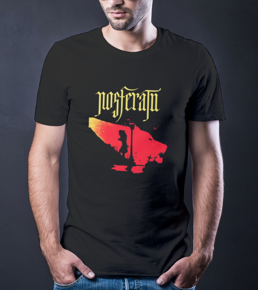 Nosferatu Vampire Silhouette Boat Scene T-Shirt