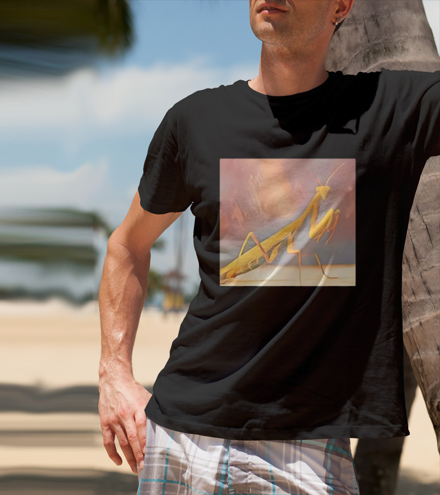 The Praying Mantis Abstract Pastel Insect T-Shirt