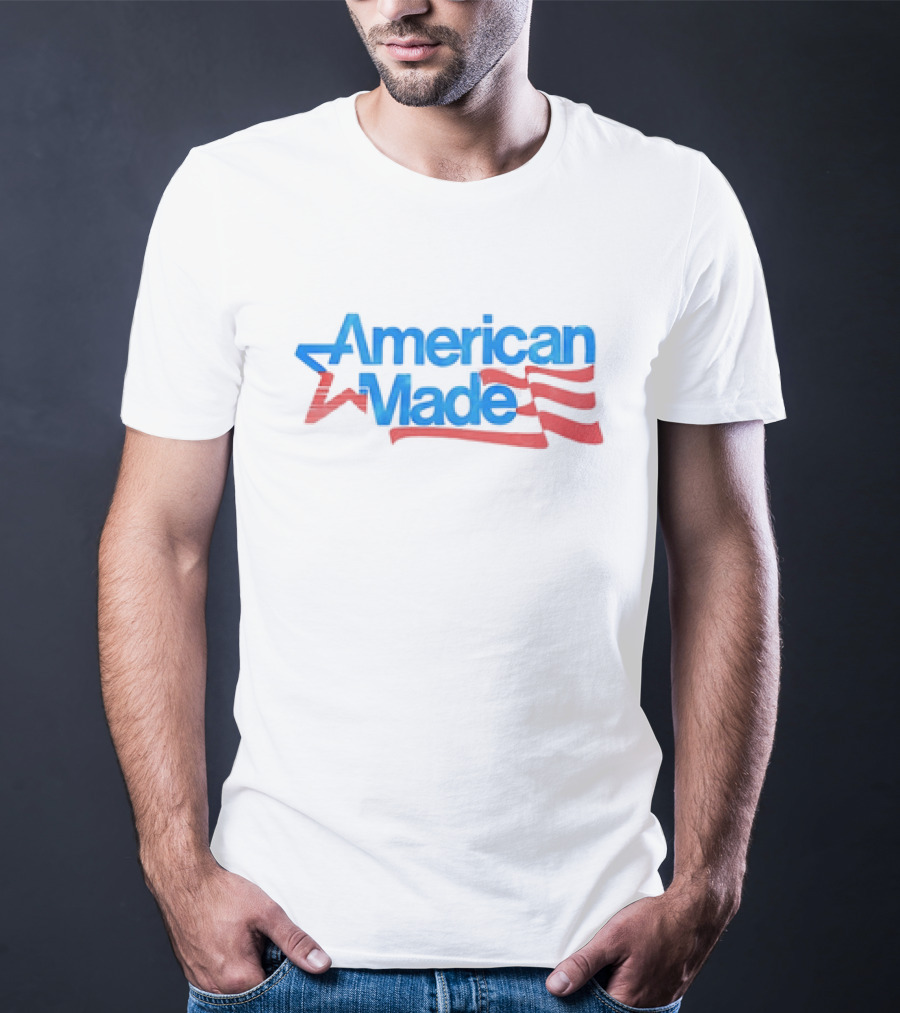 American Made USA Flag Patriotic Star And Stripes T-Shirt