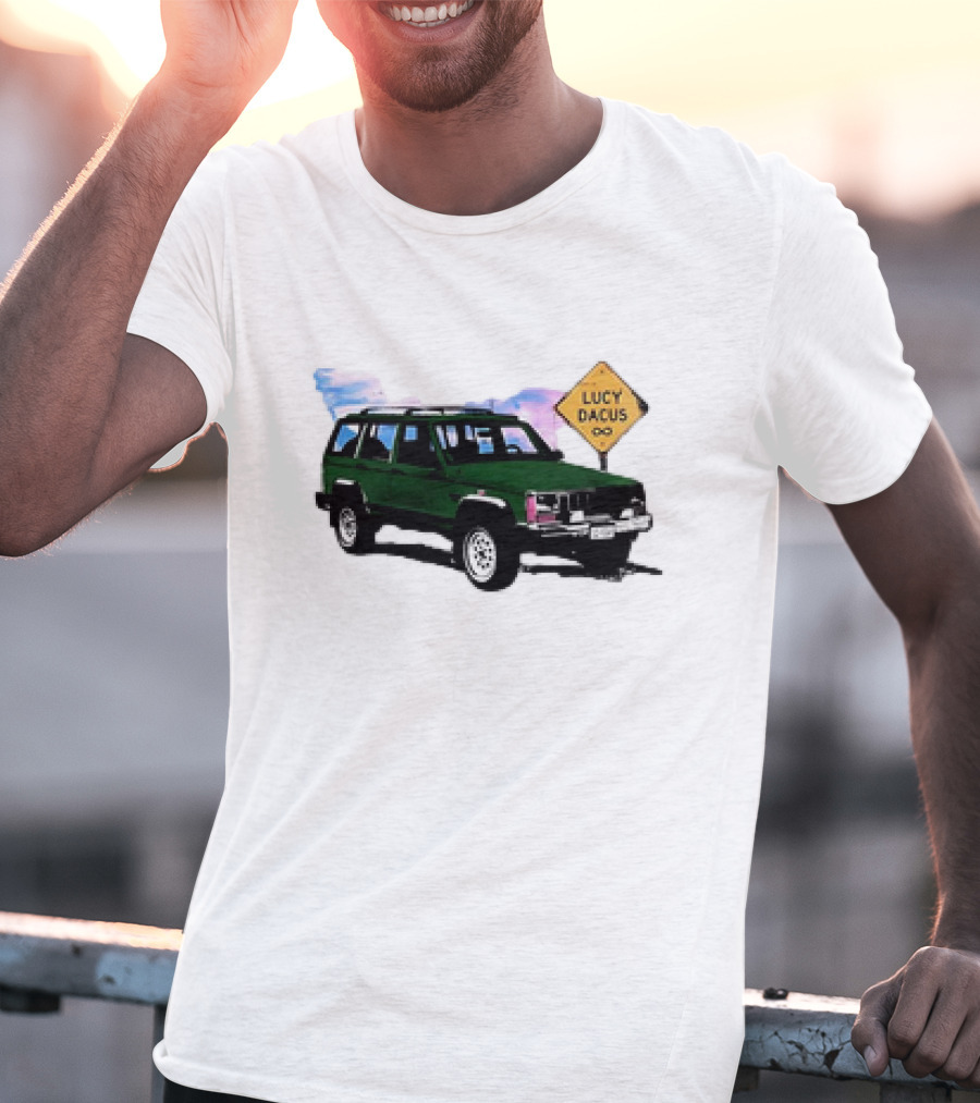 Lucy Dacus Green Truck Road Sign Infinity T-Shirt